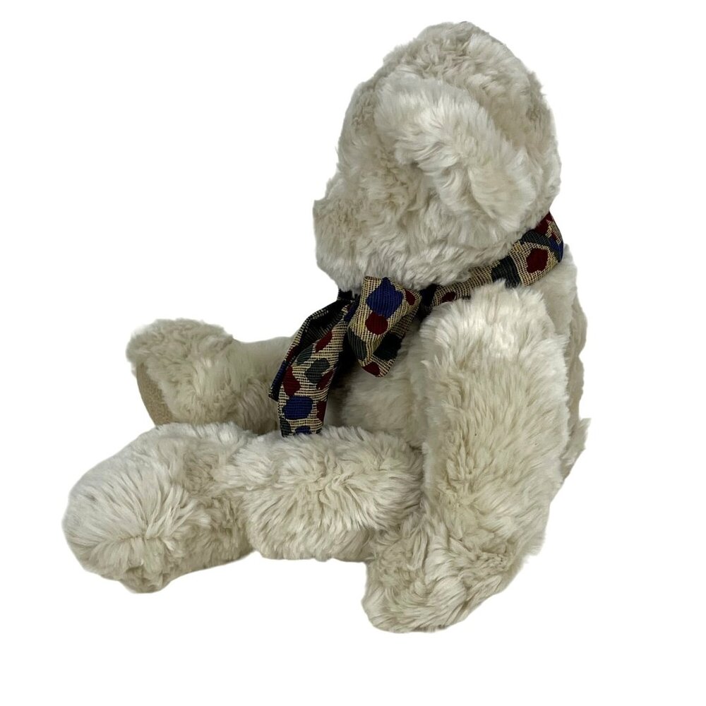 Bombay Company Russ Berrie Jackson 16" Cream Plush Bear - Picture 3 of 9